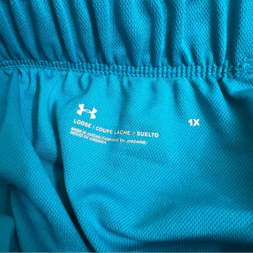 Under Armour Turquoise Athletic Shorts Size 1X - Picture 6 of 7